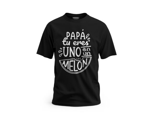 Papá eres uno en un melón negra