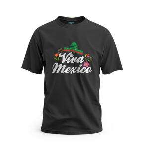 Playera-Viva-Mexico-Sombrero-verde