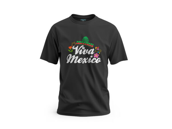 Playera-Viva-Mexico-Sombrero-verde