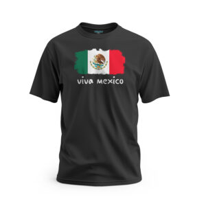 Playera-Viva-Mexico-blanco-bandera