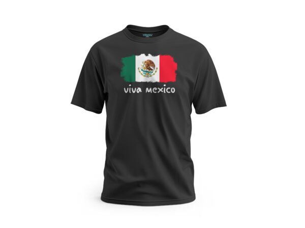 Playera-Viva-Mexico-blanco-bandera