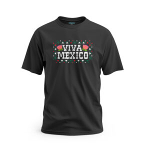 Playera-Viva-Mexico-dos-flores