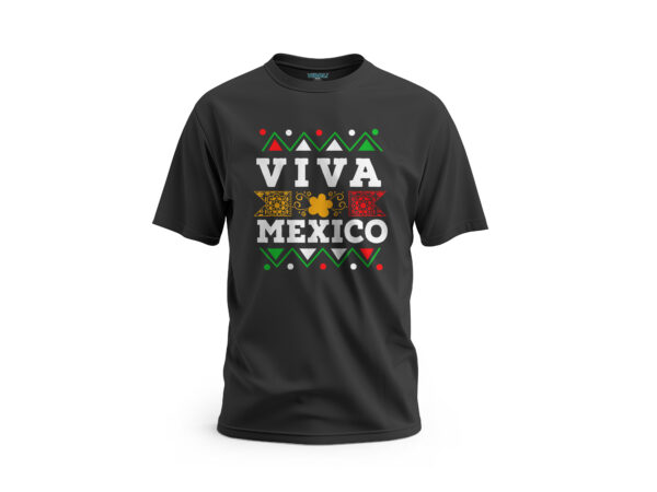 Playera-Viva-Mexico-papel-picado-y-triangulos